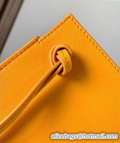 Best Price Loewe Dice Pocket Pouch in Classic Calfskin L7016 Orange 2024