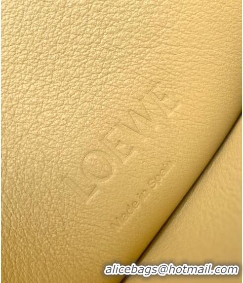 Good Taste Loewe Dice Pocket Pouch in Classic Calfskin L7016 Light Yellow 2024