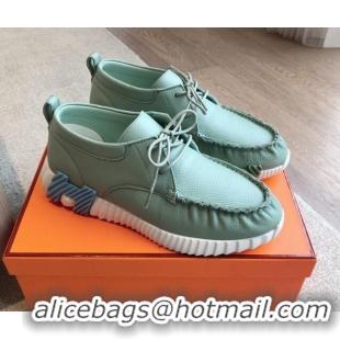 Low Cost Hermes Increase Sneakers in Calfskin Green 425111