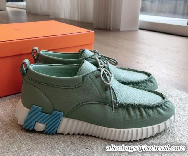 Low Cost Hermes Increase Sneakers in Calfskin Green 425111