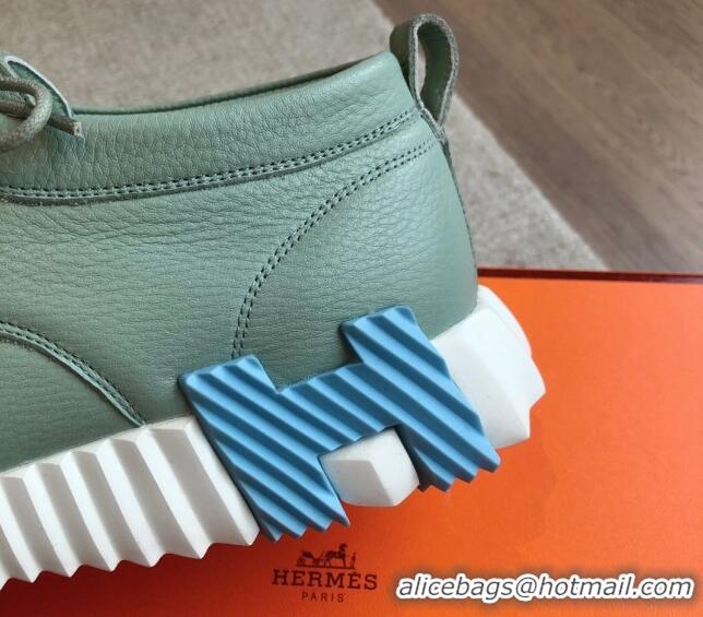 Low Cost Hermes Increase Sneakers in Calfskin Green 425111