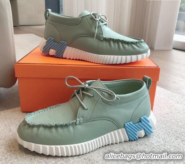 Low Cost Hermes Increase Sneakers in Calfskin Green 425111