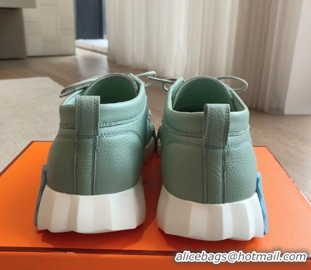 Low Cost Hermes Increase Sneakers in Calfskin Green 425111