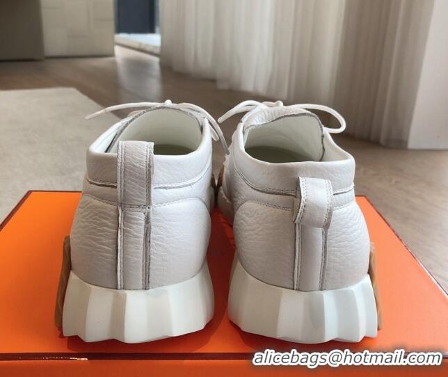 Most Popular Hermes Increase Sneakers in Calfskin White 425115