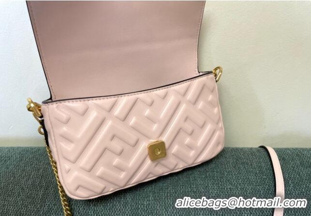 Trendy Design Fendi Baguette Mini Nappa Leather Bag F0135 Light Pink 2024