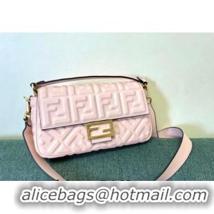 Trendy Design Fendi Baguette Medium Nappa Leather Bag FM0135 Light Pink 2024