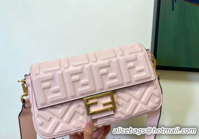 Trendy Design Fendi Baguette Medium Nappa Leather Bag FM0135 Light Pink 2024