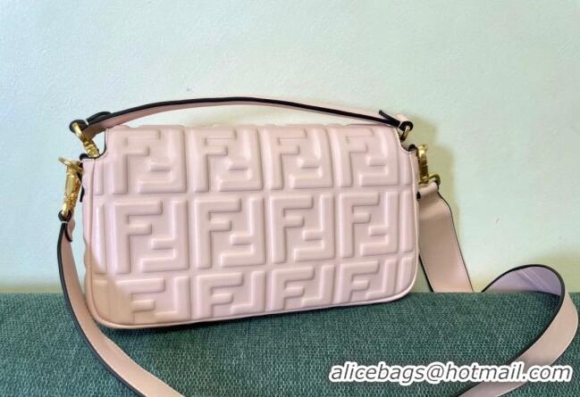 Trendy Design Fendi Baguette Medium Nappa Leather Bag FM0135 Light Pink 2024