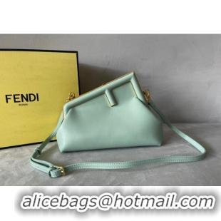 Promotional Fendi First Small Leather Bag F0523 Light Green 2024