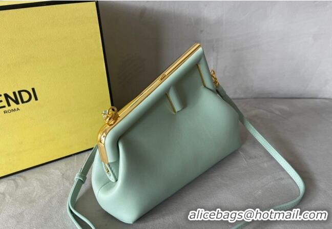 Promotional Fendi First Small Leather Bag F0523 Light Green 2024