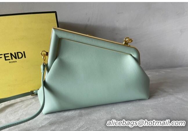 Promotional Fendi First Small Leather Bag F0523 Light Green 2024