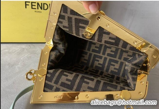 Promotional Fendi First Small Leather Bag F0523 Light Green 2024