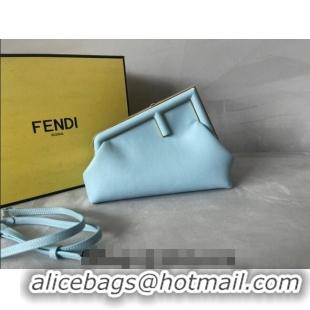 New Design Fendi First Small Leather Bag F0523 Light Blue 2024