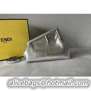 Reasonable Price Fendi First Small Leather Bag F0523 Silver 2024