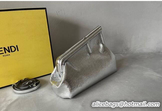 Reasonable Price Fendi First Small Leather Bag F0523 Silver 2024