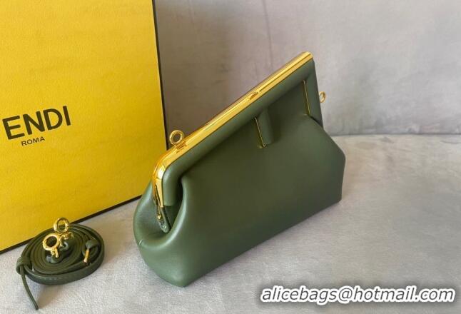 Famous Brand Fendi First Small Leather Bag F0523 Green 2024