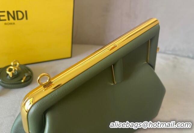 Famous Brand Fendi First Small Leather Bag F0523 Green 2024