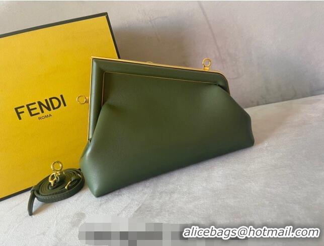 Famous Brand Fendi First Small Leather Bag F0523 Green 2024