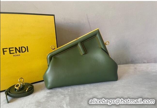 Famous Brand Fendi First Small Leather Bag F0523 Green 2024