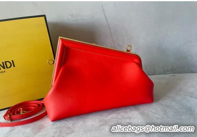 Good Taste Fendi First Small Leather Bag F0523 Red 2024