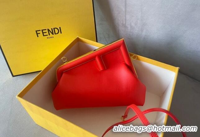 Good Taste Fendi First Small Leather Bag F0523 Red 2024