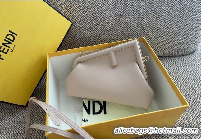 Top Quality Fendi First Small Leather Bag F0523 Light Grey 2024