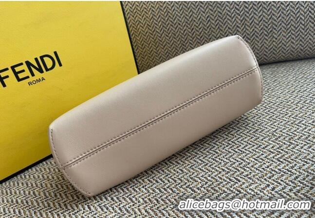 Top Quality Fendi First Small Leather Bag F0523 Light Grey 2024