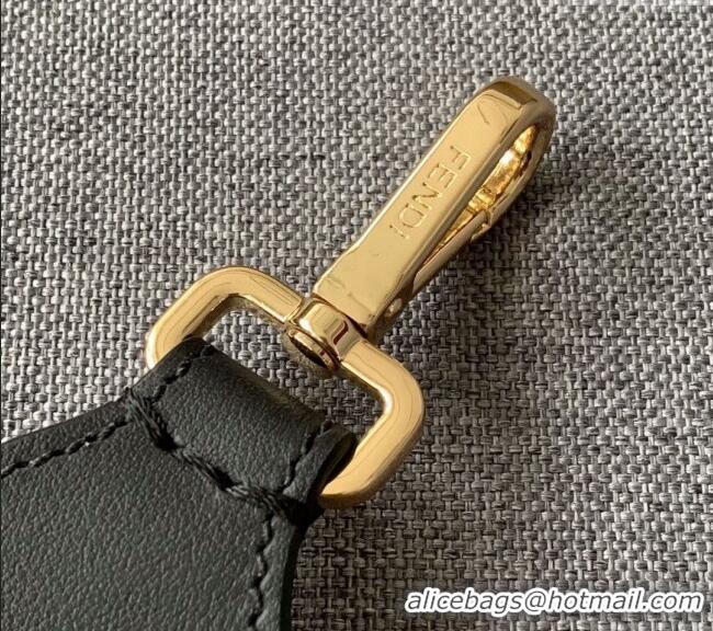 Popular Style Fendi Strap You Shoulder Strap with Sequins F3108 Black/Gold 2024(No Refund or Change)