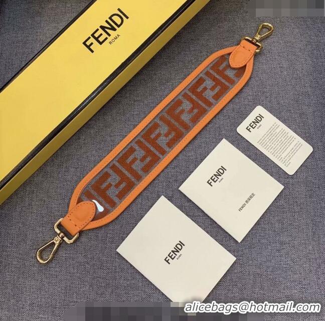 Top Quality Fendi Strap You Clear Shoulder Strap F3108 Orange (No Refund or Change)