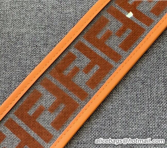 Top Quality Fendi Strap You Clear Shoulder Strap F3108 Orange (No Refund or Change)