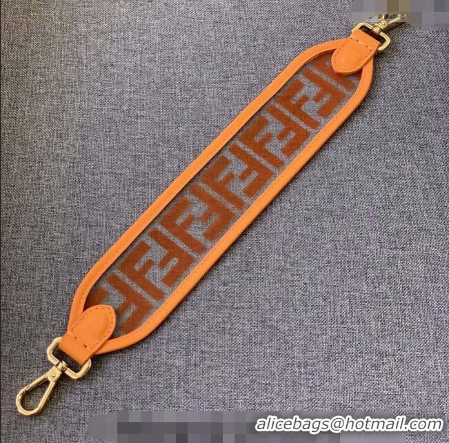 Top Quality Fendi Strap You Clear Shoulder Strap F3108 Orange (No Refund or Change)