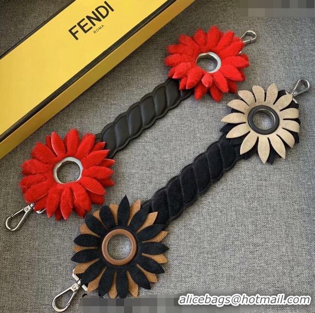 Good Product Fendi Strap You Bloom Short Shoulder Strap F3108 Beige (No Refund or Change)