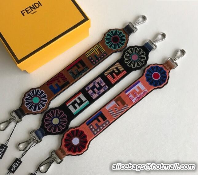 Grade Quality Fendi Strap You Canvas Shoulder Strap F3115 Multicolor 2024 (No Refund or Change)