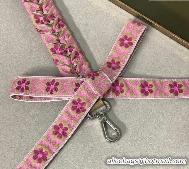 Good Taste Fendi Strap You Pink Bloom Shoulder Strap with Bow F3117 2024 (No Refund or Change)