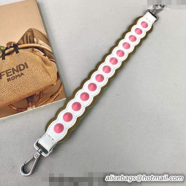 Promotional Fendi Strap You Waved Leather Shoulder Strap F3116 White 2024 (No Refund or Change)