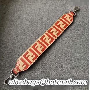 Promotional Fendi Strap You Leather Shoulder Strap F3118 Beige/Red (No Refund or Change)