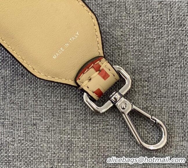 Promotional Fendi Strap You Leather Shoulder Strap F3118 Beige/Red (No Refund or Change)