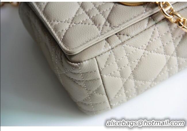 Low Cost Dior Small Caro Chain Bag in Soft Cannage Calfskin CD2201 Beige 2024