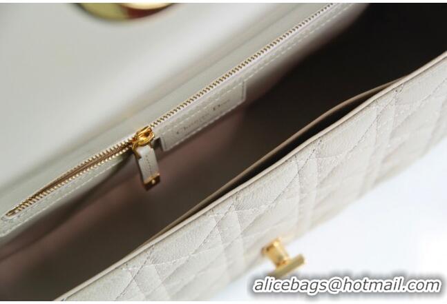 Best Price Dior Large Caro Chain Bag in Soft Cannage Calfskin CD2203 Beige 2024