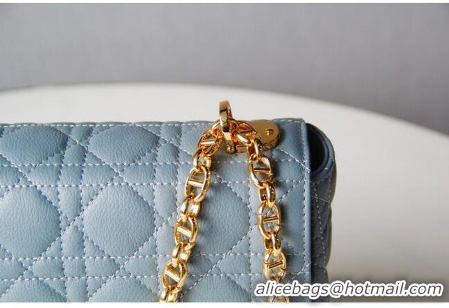 Grade Design Dior Medium Caro Chain Bag in Soft Cannage Calfskin CD2202 Cloud Blue 2024