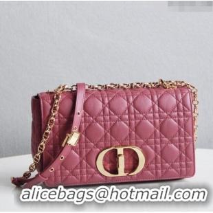 Buy Inexpensive Dior Medium Caro Chain Bag in Soft Cannage Calfskin CD2202 Pink 2024