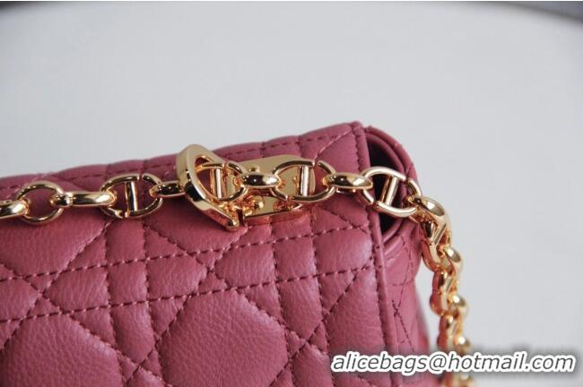 Buy Inexpensive Dior Medium Caro Chain Bag in Soft Cannage Calfskin CD2202 Pink 2024