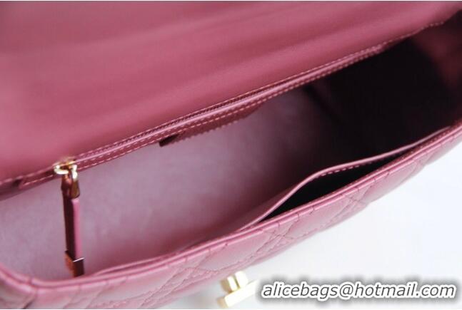 Buy Inexpensive Dior Medium Caro Chain Bag in Soft Cannage Calfskin CD2202 Pink 2024