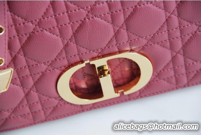 Buy Inexpensive Dior Medium Caro Chain Bag in Soft Cannage Calfskin CD2202 Pink 2024