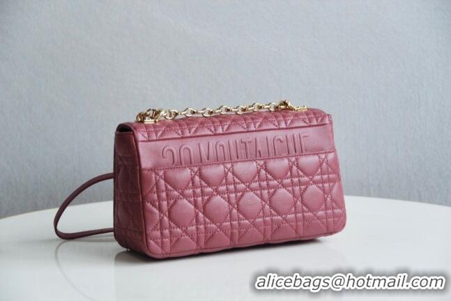 Buy Inexpensive Dior Medium Caro Chain Bag in Soft Cannage Calfskin CD2202 Pink 2024