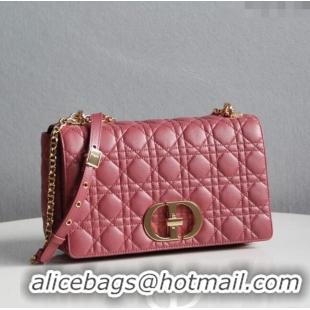 Best Price Dior Large Caro Chain Bag in Soft Cannage Calfskin CD2203 Pink 2024