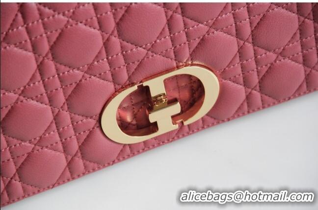 Best Price Dior Large Caro Chain Bag in Soft Cannage Calfskin CD2203 Pink 2024