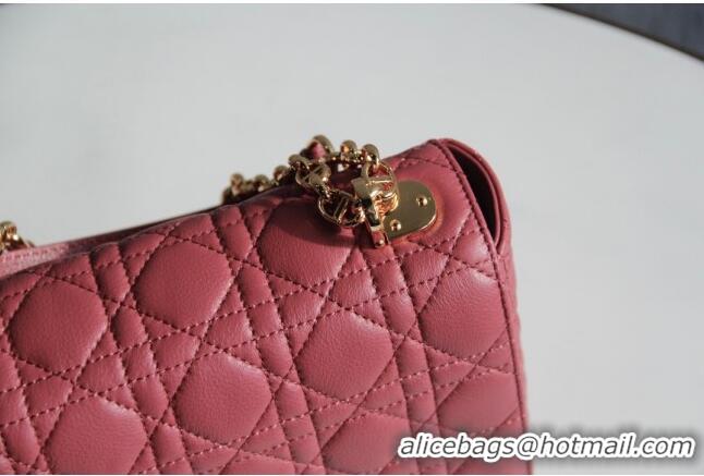 Best Price Dior Large Caro Chain Bag in Soft Cannage Calfskin CD2203 Pink 2024