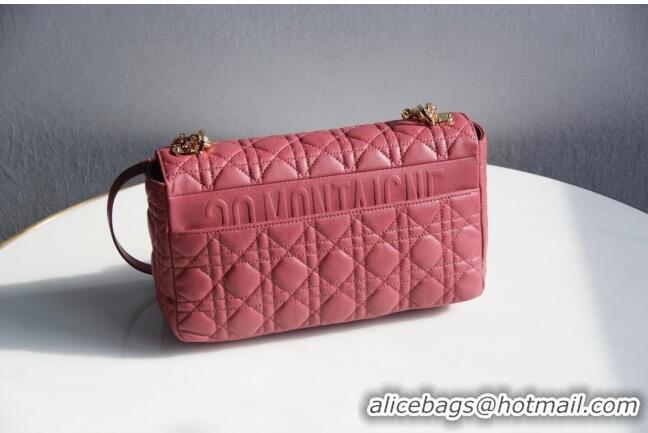 Best Price Dior Large Caro Chain Bag in Soft Cannage Calfskin CD2203 Pink 2024