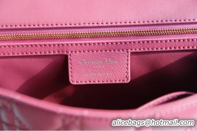 Best Price Dior Large Caro Chain Bag in Soft Cannage Calfskin CD2203 Pink 2024